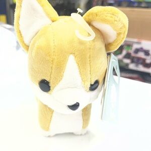 Adorable Tan and White Stuffed Corgi Toy